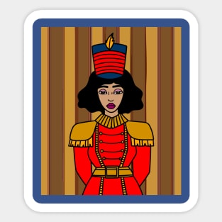 Nutcracker Figures Walnuts Sticker